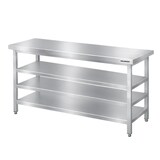 thumbnail of Table de travail en inox Bar 1600x500 mm avec 3 étagères inférieures PREMIUM - GOLDINOX
