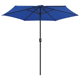 thumbnail of Helloshop26 - Parasol d'extérieur et mât en aluminium 270 x 246 cm bleu azuré 02_0008287