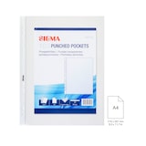 thumbnail of SIGMA Fundas para folios, DIN A4, 60µ, transparente, superficie lisa, polipropileno, 100 unidades