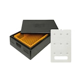thumbnail of KIT FROID - 1 conteneur isotherme PPE 53L - Ouverture par le haut - Format adapté aux caisses 60 x 40 cm + 1 plaque eutectique GN1/1 froide 4kg