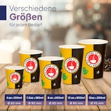 thumbnail of Inoverse 200 stk Pappbecher, Kaffeebecher To Go 180ml / 7.5oz, Einwegbecher