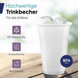 thumbnail of Inoverse 100 stk Trinkbecher, 300ml Plastikbecher, Weiß Einwegbecher 0,3l