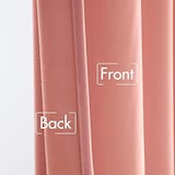 thumbnail of Set Cortinas de Salon Terciopelo Opaca con Ojales, 2 Piezas de 140x260cm color Rosa