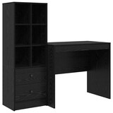 thumbnail of vidaXL Schreibtisch mit Schubladen 2 pcs Schwarz Eichen-Optik