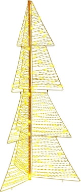 thumbnail of vidaXL Weihnachtsbaum mit 160 LEDs Warmes Weiß 150 cm Haustier
