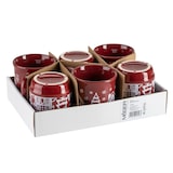 thumbnail of 48er-Set MÄSER Glühweinbecher mit Weihnachtsmotiv, Füllstrich innen 0,2 l, ROT