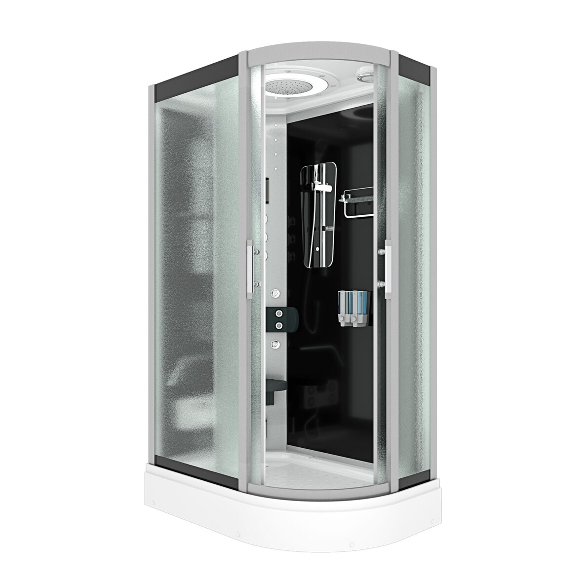 Duschkabine Komplettdusche Fertigdusche Dusche D60-73M1R 80x120 cm ohne 2K Scheiben Versiegelung