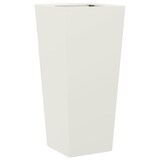 thumbnail of vidaXL Plantenbak 35x35x75 cm staal wit