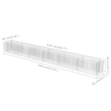 thumbnail of vidaXL Gabionen-Hochbeet Verzinkter Stahl 540×50×50 cm