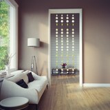 thumbnail of Relaxdays Capiz Girlande 4er Set, für Fenster, Balkon, Tür, Muschelplättchen Vorhang, Dekoketten 180 cm, Stern, hellgrün