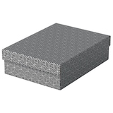 thumbnail of Pack 3 cajas de almacenaje y regalo medianas (360x265x100mm), gris.