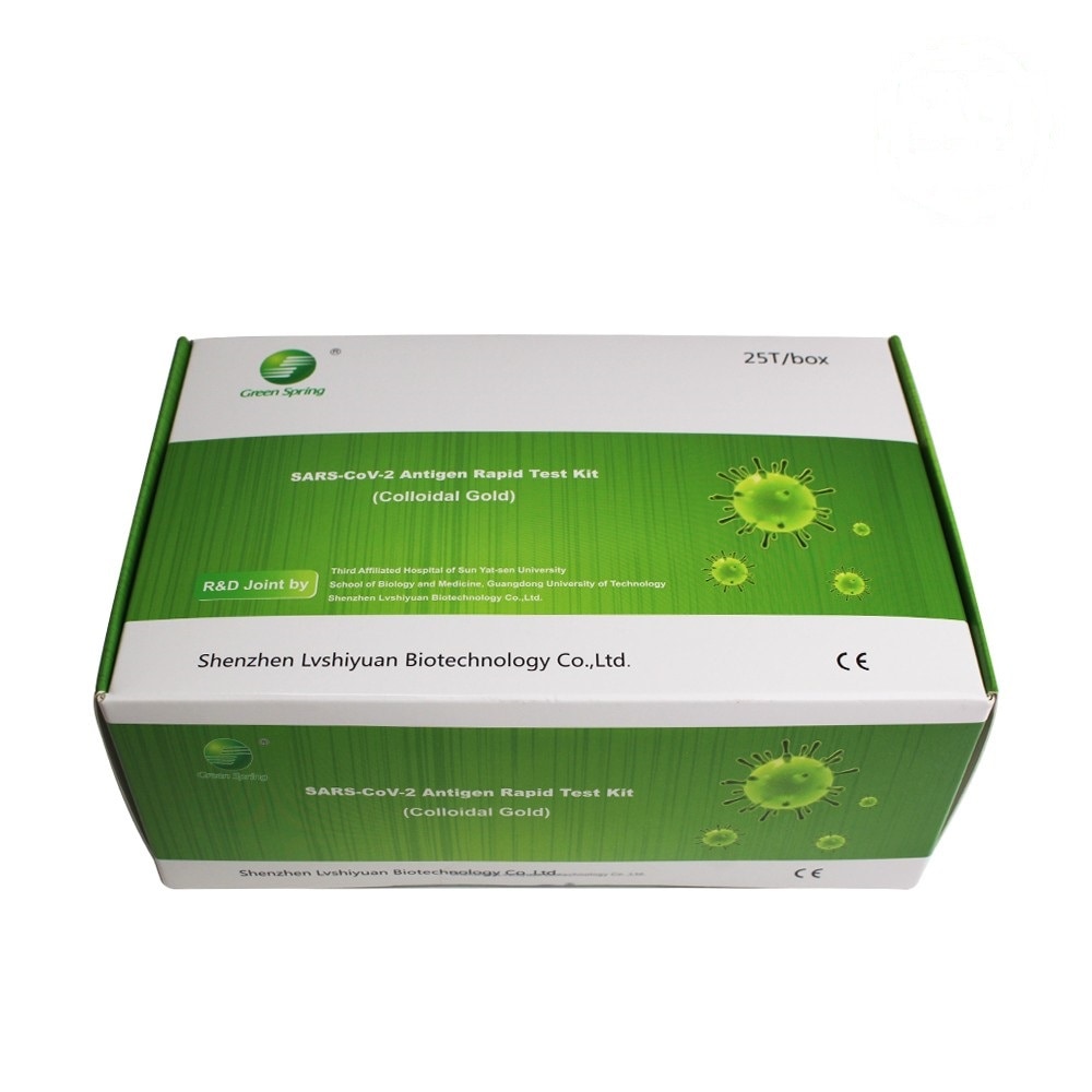 25 Stück GREEN SPRING COVID-19 ANTIGEN SCHNELLTEST 4 IN 1 mit Test-ID AT 417/20 PROFITEST