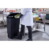 thumbnail of METRO Professional Poubelle à pédale, 51 x 42.5 x 87.5 cm, 120 L, avec roulettes, noire