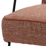 thumbnail of Fauteuil Huggy chiné orange -  Multicolore Autre forme Tissu Amadeus 76.00x60.00 cm