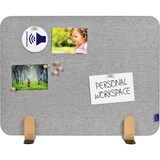 thumbnail of Akustik-Tischtrennwand Elements Textil 60x80cm grau mit Halterungen