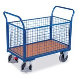 thumbnail of Gitter-Vierwandwagen, Tragl. 500kg, Ladefl. LxB 1170x760mm, Holzplatte, 4 Wände