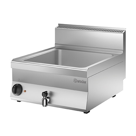 Bain Marie 650 | Elektrisch | 1/1 GN + 2x 1/4 | 1.8kW | Aftapkraan | 600x650x295(h)mm