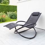 thumbnail of Premium Gartenliege X-FORM | Schwungliege Relaxliege Gartenstuhl| mit Kopfkissen | wetterfest ergonomisch Relaxsessel | belastbar bis 160Kg