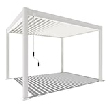 thumbnail of Weide Classic | Pergola Aluminium freistehend | 3 x 3,6 M | Lamellendach weiß