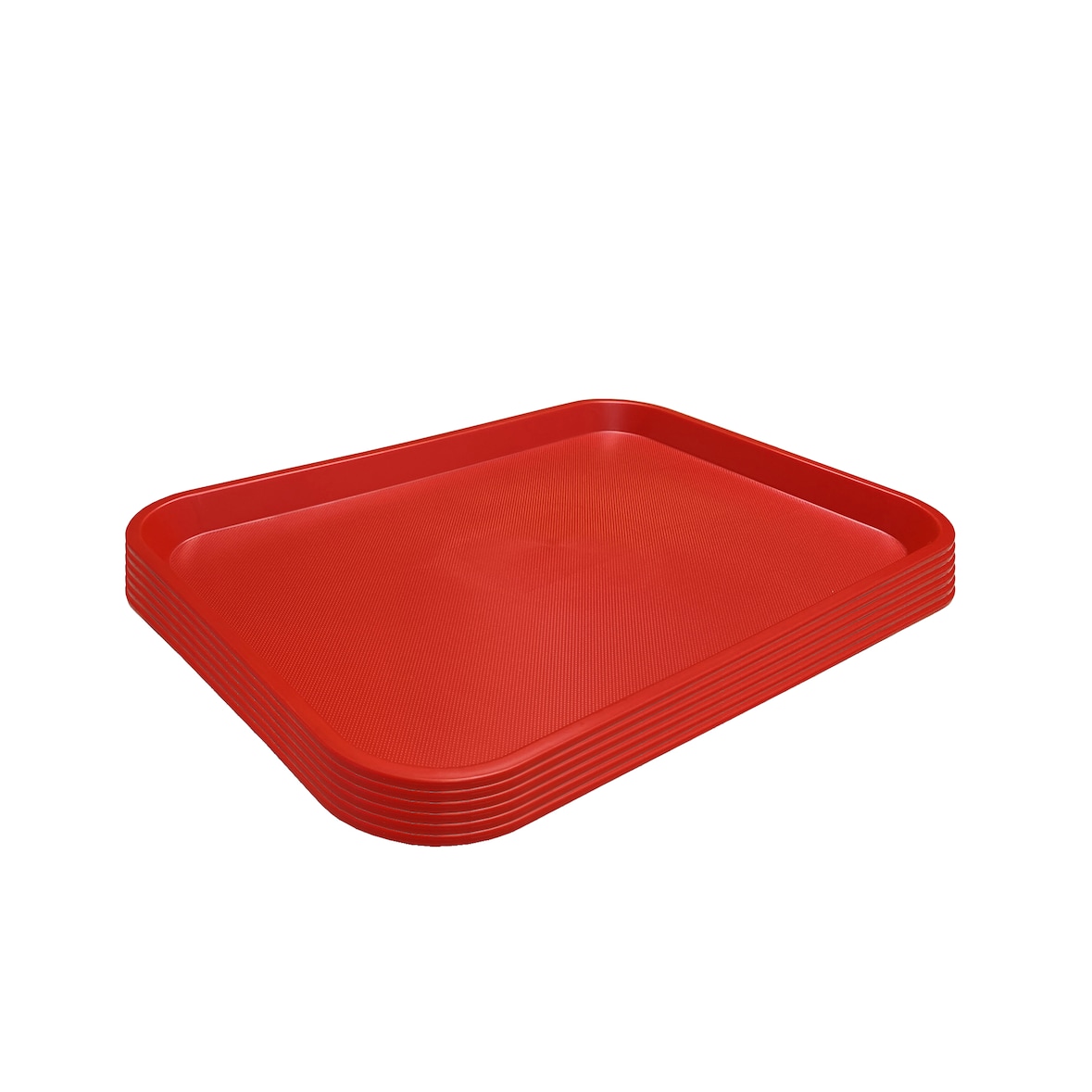 Fast Food Dienblad 45,5 x 35,5 cm. Kleur rood (Partij van 6 stuks). DENOX.