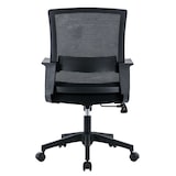 thumbnail of ZIK Cadeira de escritório giratória regulável em altura com apoio lombar e apoios de braços - Preta