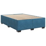 thumbnail of vidaXL Boxspringbett mit Matratze Blau 140x200 cm Samt