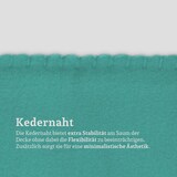 thumbnail of Fleecedecke mit Kedernaht - 130x170 cm - Türkis
