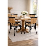 thumbnail of Biscottini Esszimmerstühle – Rattanstuhl 45x50x88 cm – Restaurantstühle – Holzstuhl – Küchenstühle – Wohnzimmerstuhl – Thonet-Stuhl