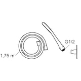 thumbnail of Mora Cera S5 Handbrause mit Wandhalter Chrom