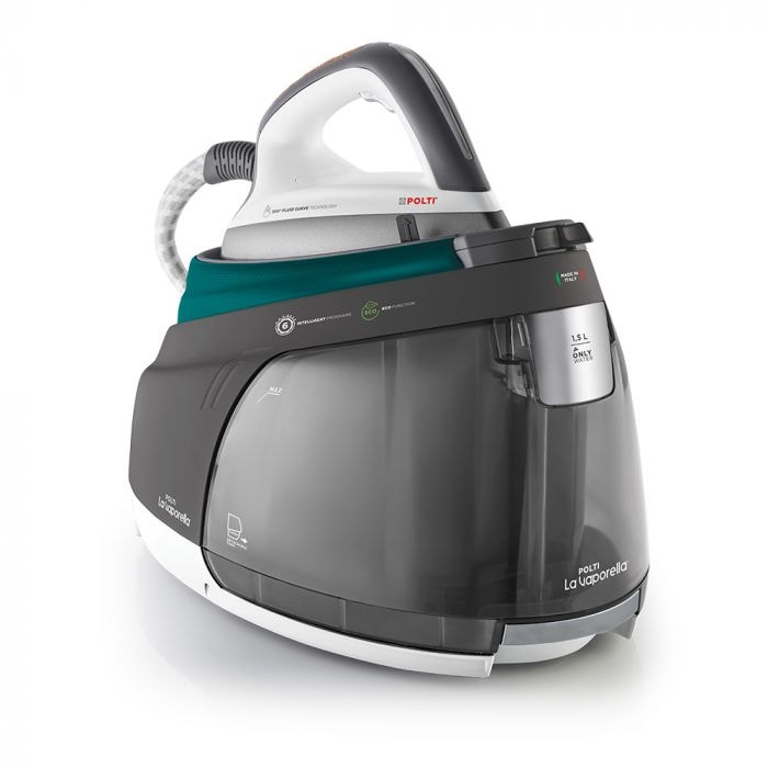 POLTI LA VAPORELLA XT120C ferro da stiro con caldaia da 8,5 Bar, piastra brevettata, 6 programmi di stiratura, funzione ECO, made in ITALY, PLEU0263