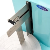 thumbnail of Maxima - 9381202 - Machine à décorer les gâteaux bleue avec plateforme rotative et lames réglables - Ø 36.4 cm, 40-225 RPM, 50x37x62 cm