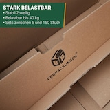 thumbnail of 50 x Umzugskarton Smart 40 kg Traglast stabile Umzugskiste Umzug Umzugsmaterial 2-wellige Movebox BB-Verpackungen