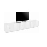 thumbnail of Web Furniture PING Porta Tv Melaminico 6 Ante 240cm Bianco Lucido