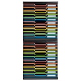 thumbnail of Exacompta 302914D 1x MODULO modulaire ladenbox met 10 gesloten laden voor documenten A4+, Black Office, zwart-zwart-harlekijn