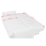 thumbnail of KAWOLA Sofa NEO Schlafsofa Bettsofa Cord weiß