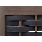 thumbnail of Scaffale libreria pieghevole 4x ripiani HWC-K86 legno polyrattan marrone scuro