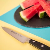 thumbnail of Arcos Cuchillo Rocking Santoku Cuchillo Asiático, Hoja Acero Inoxidable Forjado NITRUM 170 mm, Mango Polioximetileno (POM), Color Negro (Filo Seda)