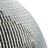 thumbnail of Boule à Facettes Argentée 40cm FXLab avec deux points de suspension - Matériau Léger - Mirroir Poli