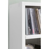 thumbnail of Design Bücherregal WL5.336 Weiß 21x91x25,5 cm mit 6 Fächern, Standregal Holz Regal freistehend Flur, Schmales Wandregal Kinderzimmer, Nischenregal