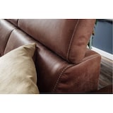 thumbnail of KAWOLA Sofa RISO Ecksofa mit motorischer Sitztiefenverstellung Leder braun Recamiere links