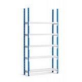 thumbnail of PROREGAL Aktenregal MAXIMUS Einseitig HxBxT 200x100x34cm, 5 Ebenen, offener Fachboden, bis zu 60 Archivordnern, Lichtblau/Lichtgrau