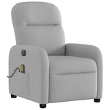 thumbnail of vidaXL Massagesessel Elektrisch Wolkengrau Stoff