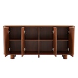 thumbnail of Scandinavisch dressoir met 4 deuren L160 cm donker hout