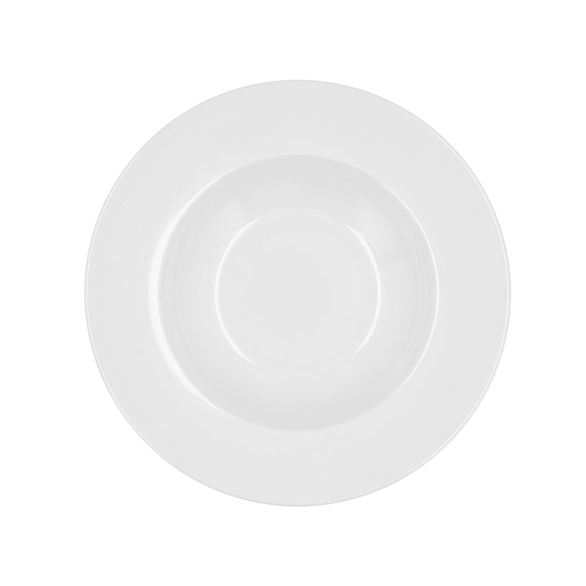 Service de 6 assiettes à soupe au porc en porcelaine Bidasoa Glacial à large bord, 23,5 cm