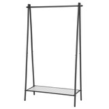 thumbnail of Helloshop26 - Appendiabiti in metallo con asta appendiabiti e ripiano inferiore stile semplice per camera da letto spogliatoio o 12_0007121