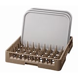 thumbnail of Bordenkorf/Dienbladenkorf kunststof bruin | 1 vak | 500x500x100(h)mm