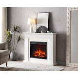 thumbnail of CrownFlame Elektrokamin Hektor - Elektrischer Kamin Mit Heizung, LED-Beleuchtung, 3D-Flammeneffekt & Fernbedienung - Standkamin - Weiß