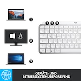 thumbnail of Logitech MX Keys Mini Bluetooth Tastatur - beleuchtet Hellgrau