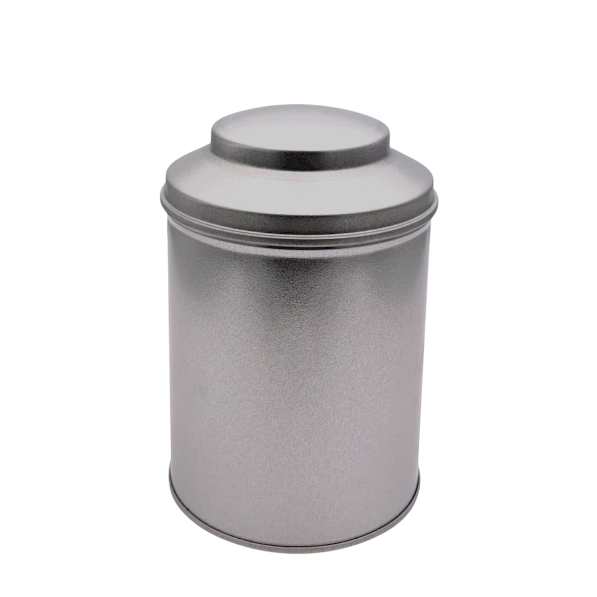 Lot de 24 boîtes à thé/café ronde diamètre 9 cm, fer blanc vernis alimentaire, hauteur 13 cm
