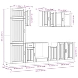 thumbnail of vidaXL 8-tlg. Küchenschrank-Set Lucca Hochglanz-Weiß Holzwerkstoff